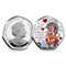 Alice's Adventures in Wonderland Silver 50p Set The Mad Hatter Obverse and Reverse