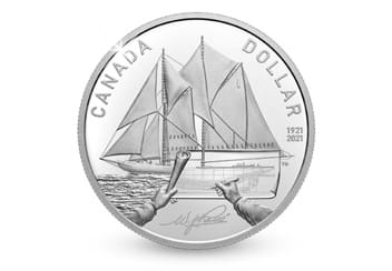 Canada 2021 Silver Proof Dollar reverse