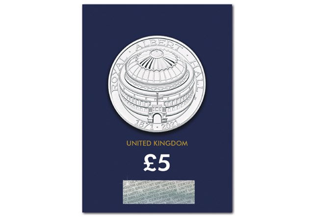 2021 UK Royal Albert Hall CERTIFIED BU £5 reverse in Change Checker packaging