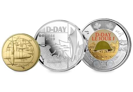 This D-Day 75th Anniversary Collection brings together coins from some of the world's most renowned Mints. It includes the 75th Anniversary of D-Day Canadian $2, Australian $1 and Belgian €5.