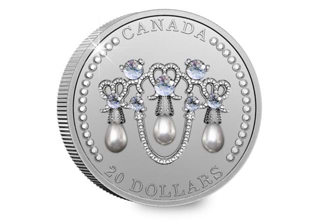 Canada 2021 Lover's Knot Tiara Silver Coin reverse