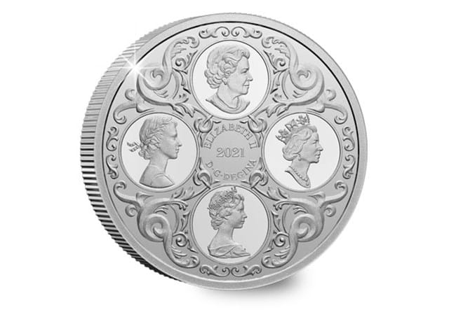 Canada 2021 Lover's Knot Tiara Silver Coin obverse