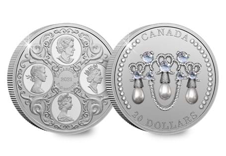 This Silver Proof coin has been issued by the Royal Canadian Mint in order to celebrate Her Majesty's 95th Birthday. The coin has been struck from 99.99% pure silver.