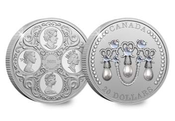 Canada 2021 Lover's Knot Tiara Silver Coin both sides
