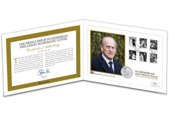 Prince Philip Memorial £5 Cover Inside