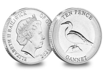 The Coastal Wildlife Uncirculated 10p Set Gannet Obverse and Reverse