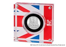 This is the official The Who coin issued by The Royal Mint. It is struck from 99.9% silver to a proof finish and has denomination of £1. Comes in presentation box from The Royal Mint.