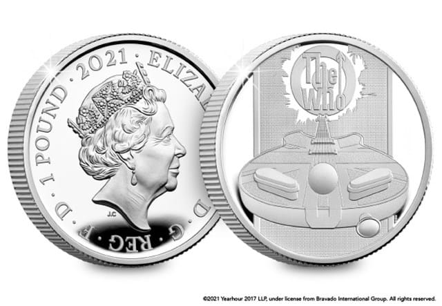 UK 2021 The Who Half Ounce £1 Silver Coin Obverse and Reverse