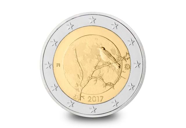 Change Checker Rare Euro Set 2017 Finnish Nature 2 Euro reverse