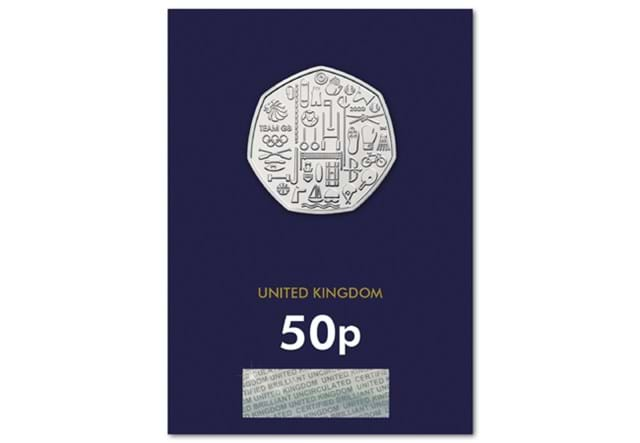 2021 UK Team GB CERTIFIED BU 50p reverse in Change Checker packaging