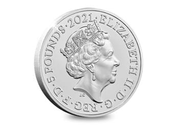 UK 2021 Prince Philip BU £5 Obverse