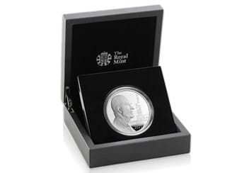 UK 2021 Prince Philip Silver Proof 5oz Coin in display box