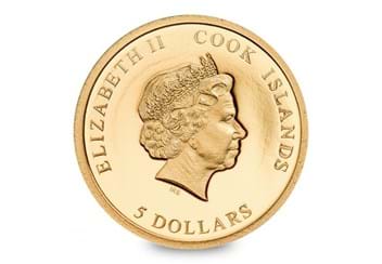 Mr Bean 1/2g Gold Coin Obverse