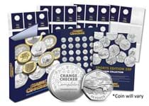 The Sports Edition 50p Collecting Pack Plus includes an official Change Checker album, Change Checker Plus 50p Collecting Cards.