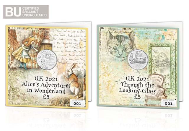 2021 UK Wonderland £5 Display Cards with BU logo