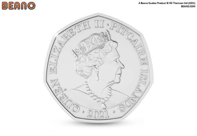 The Official Dennis's 70th Anniversary 50p Set Obverse