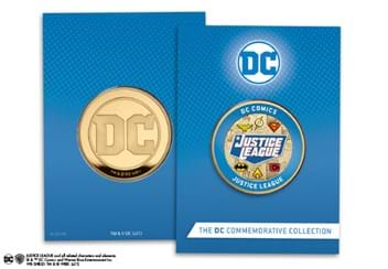 DC Justice League full colour Commemorative in the packaging
