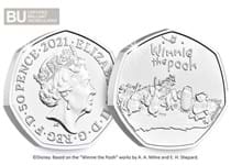 This Winnie the Pooh & Friends BU 50p has been issued by the Royal Mint, and is the fourth coin to be issued in the series to celebrate Winnie the Pooh.