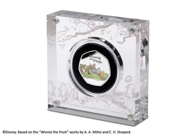 Winnie the Pooh and Friends Silver 50p in display box