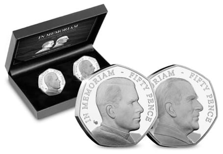 Your Prince Philip Silver Portrait 50p Pair comprises of 2 50p coins struck from .925 Silver to a Proof finish. 