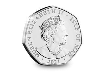 Alice Through the Looking-Glass BU 50p Coin Obverse