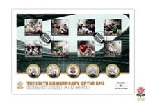 Your Ultimate Silver Coin Cover features all five of the 2021 Jersey RFU Silver Proof £2 coins issued for the 150th Anniversary of RFU. 