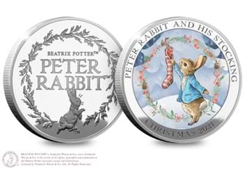 The Peter Rabbit Christmas Commemorative Obverse and Reverse