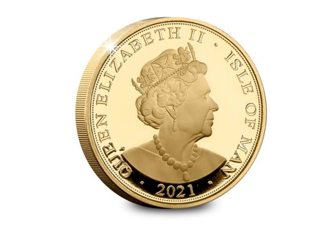 Isle of Man 2021 Christmas Gold Sovereign Obverse
