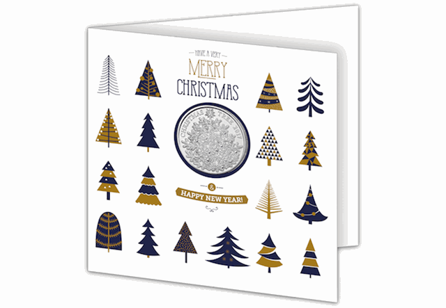 2017 Christmas Tree Coin Card Front