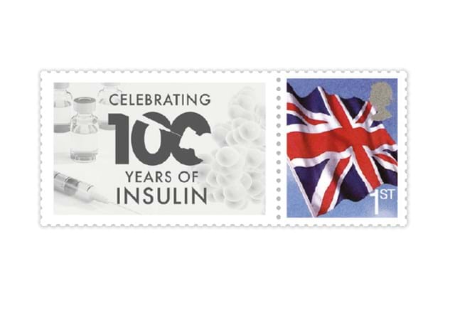 Discovery of Insulin Coin Cover stamp