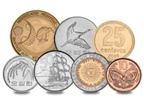 The World Cup Coins Lucky Dip includes three mystery coin packs issued to celebrate the FIFA 2010 World Cup. Each pack features denomination coins from all around the world, from Greece to Australia.