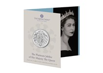 This UK 2022 £5 BU Pack has been issued by The Royal Mint in order to commemorate the Platinum Jubilee of Queen Elizabeth II.