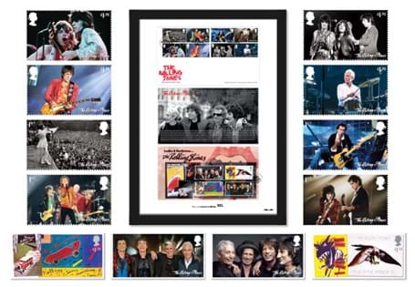The 2022 UK Rolling Stones Stamps - Ultimate Framed Edition features the brand new stamps from Royal Mail. This includes all 12 stamps issued to commemorate the legendary band. Edition Limit; 750.