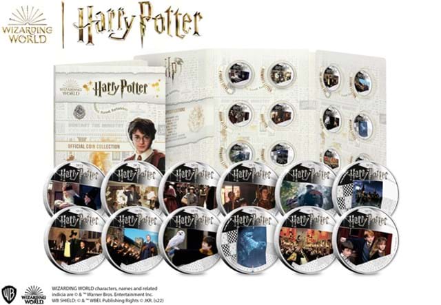 2021 Harry Potter 12 x 1oz Silver Coin Set