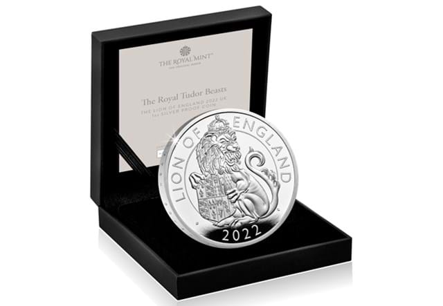 Lion of England 1oz Silver in display box