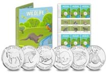 This stunning set celebrates some of the British Isles' most loved Woodland Animals, the Dormouse, Pony, Wildcat, Bat, Pine Marten and Wood Mouse. Each coin has been struck to an Uncirculated quality.