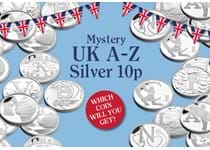A 'Mystery UK 2018 A-Z Silver 10p' you will receive any one of the UK 2018 A-Z Silver 10p completely randomly, you don't know which coin you will get. Half Price offer.