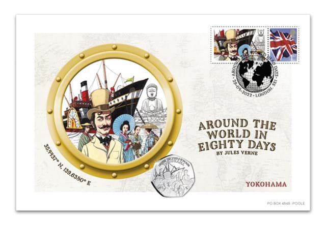 Around the World in 80 Days Cover Collection Yokohama Cover