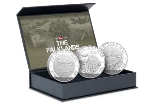 DN 2022 Falklands War Bi Metallic Silver in box