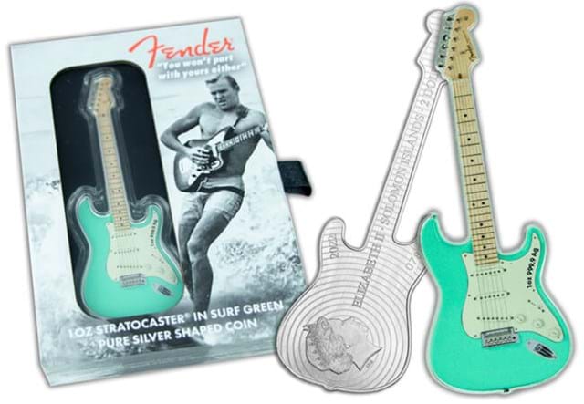Stratocaster Guitar Coin With Packaging