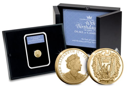 PB IOM 2022 Gold Proof Sovereign William 40Th BOX SHOT