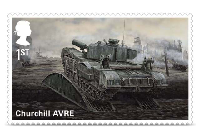 DN 2022 British Military Vehicles Collection Churchill Stamp
