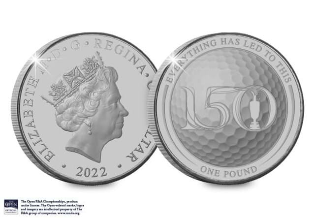 The 150Th Open Silver £1 Obverse And Reverse