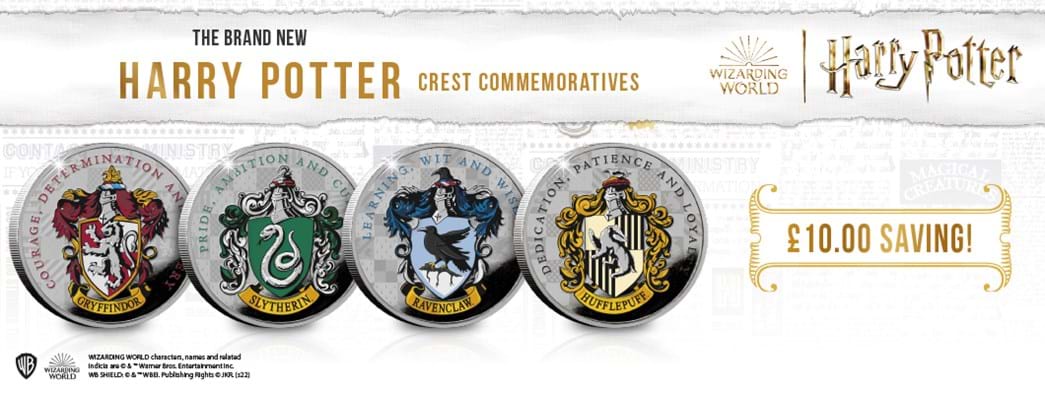 The Brand New Harry Potter Crest Commemoratives - Save £10