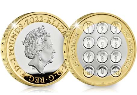 Own the 2022 UK Alexander Graham Bell Silver Proof £2, released to mark 100 years since the death of the inventor of the telephone.