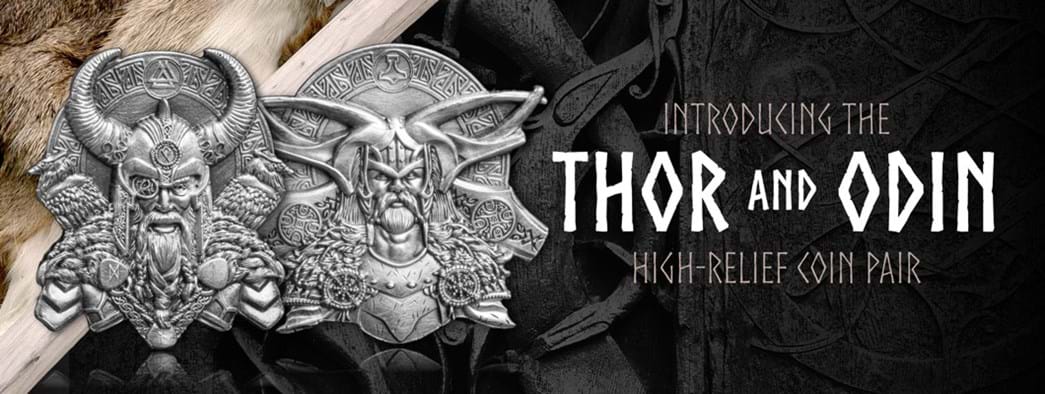 The Ultra-High Relief Thor and Odin Coins