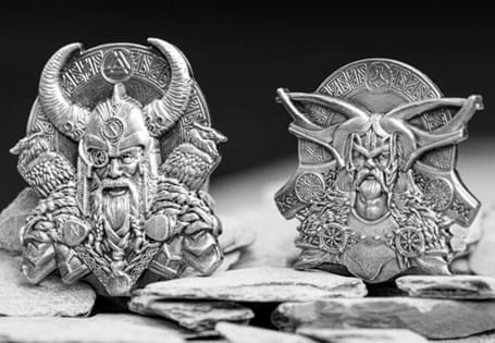 This Thor and Odin coin pair has been struck using smartminting techniques to create a ultra high relief finish. Worldwide edition limit: 2,500