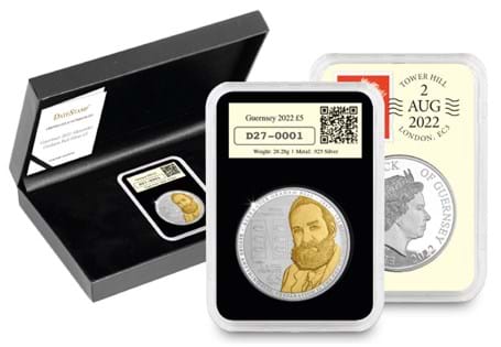 Issued to mark the 100th anniversary of the death of Alexander Graham Bell, the coin has been struck from .925 silver to a proof finish and postmarked with the anniversary of his death. EL: 100