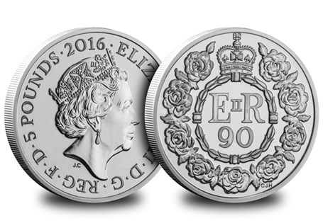 To celebrate Queen Elizabeth II's 90th birthday, The Royal Mint has issued a £5 coin.