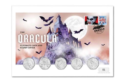 Dracula BU Non Colour 50P Set Coin Cover